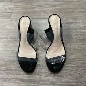 SCHUTZ SHOES Ariella Mid Heeled  Sandal in Black 9